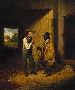 Francis William Edmonds All Talk and No Work Spain oil painting artist
